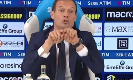 Allegri spiega la teoria del Corto Muso a Ferrara