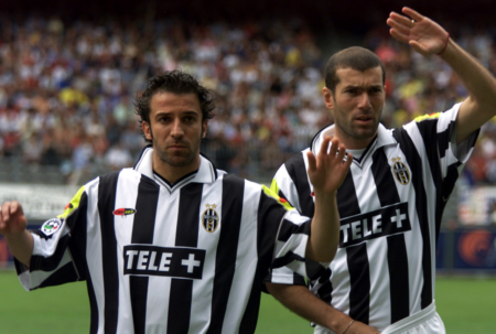 Del Piero e Zidane in maglia bianconera