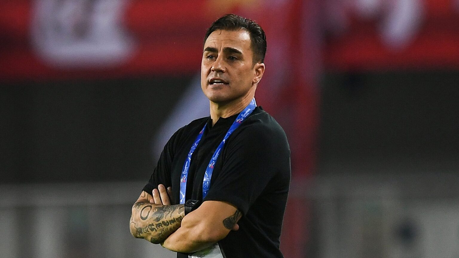 Fabio Cannavaro nelle vesti di allenatore