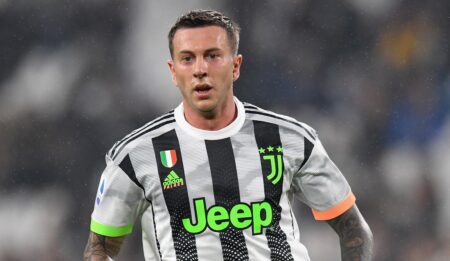 Federico Bernardeschi in azione con la maglia della Juventus
