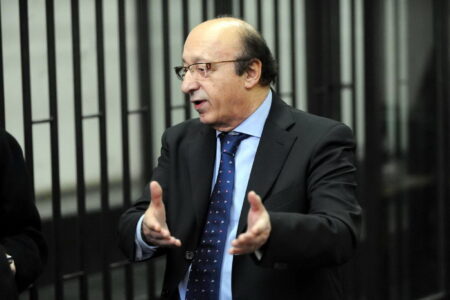 Luciano Moggi al processo Calciopoli nel 2011