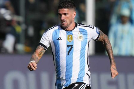 De Paul con la maglia dell'Argentina