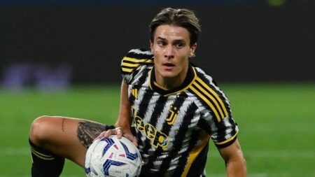Nicolò Fagioli in maglia Juventus