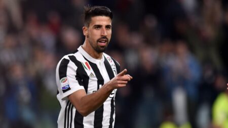 Sami Khedira con la maglia della Juventus