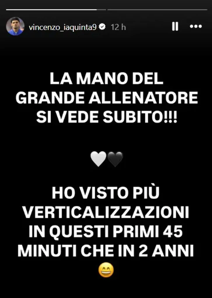 Iaquinta sui social “Alla Juventus si vede già la mano di Spalletti”